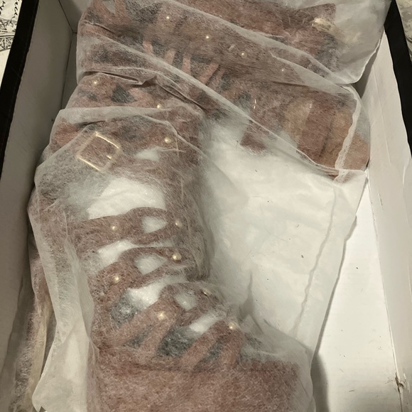 6” platform “Princess Leigh’s” knee high Sandle boots. - Picture 2 of 4